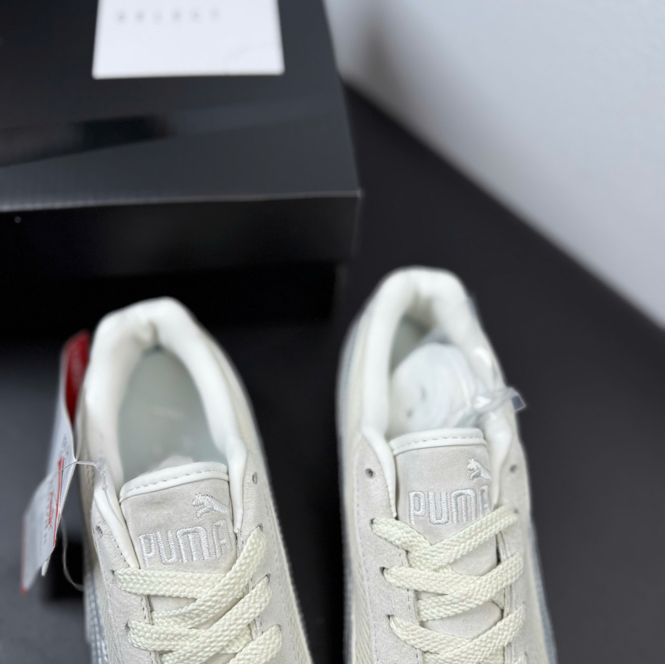 puma speedcat xám kem