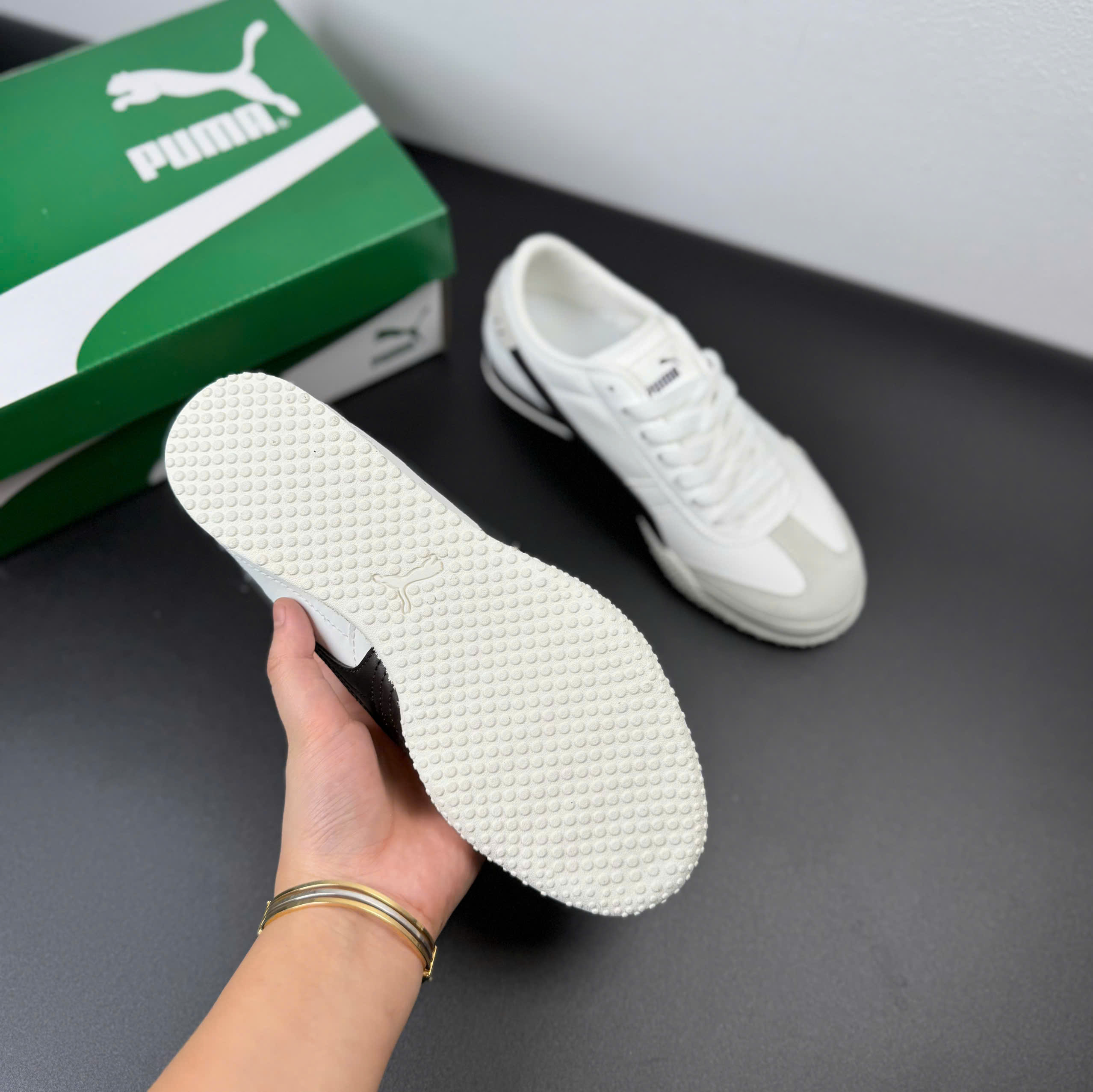 puma bella trắng đen