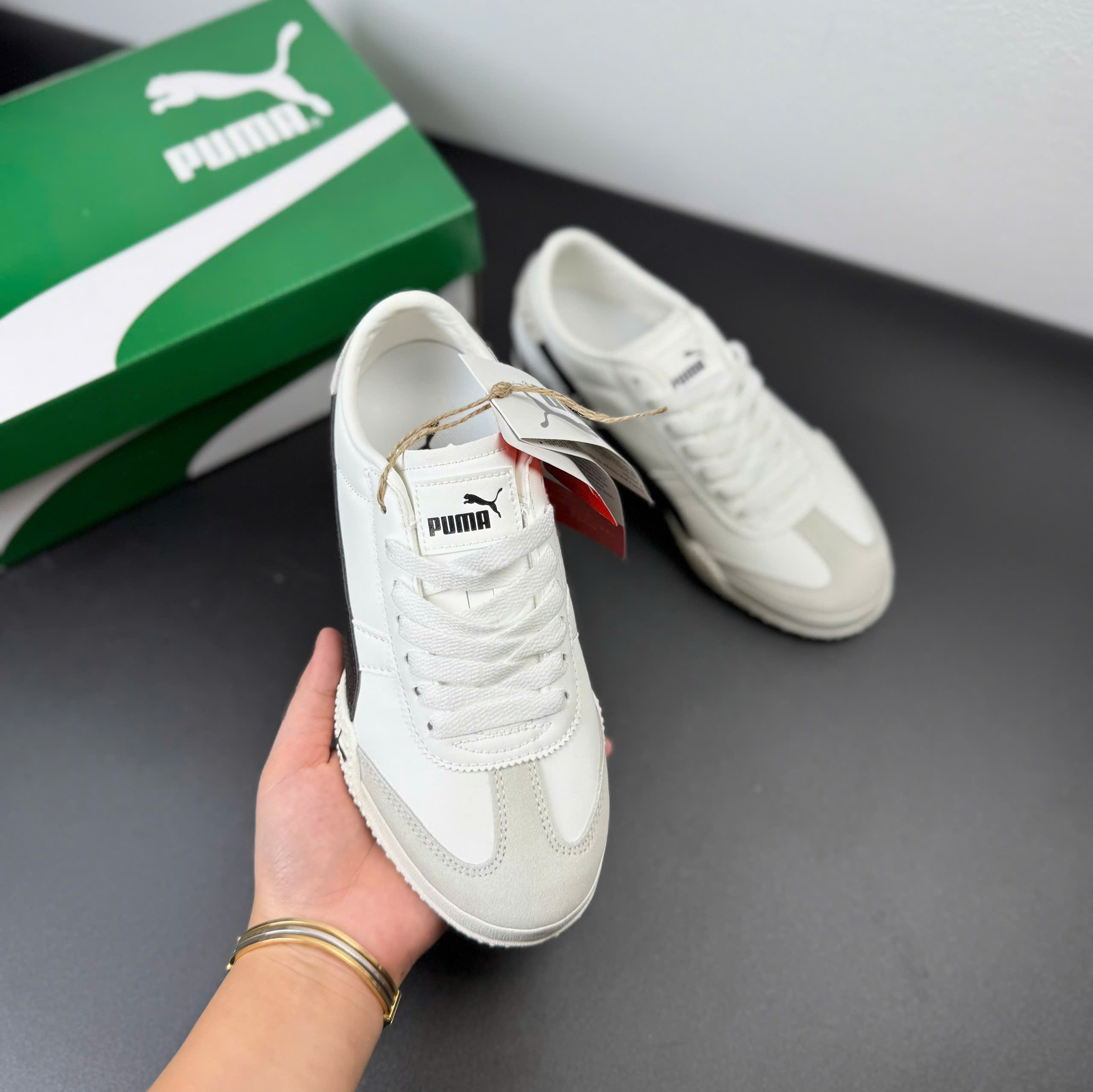 puma bella trắng đen