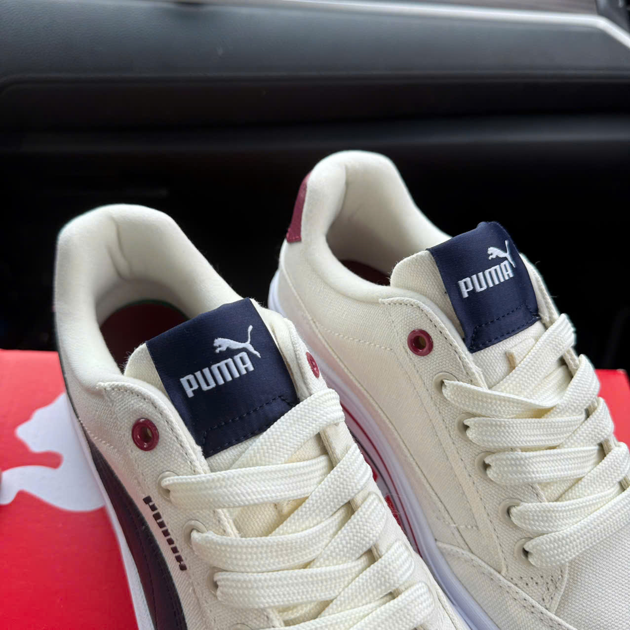 puma court kem đỏ