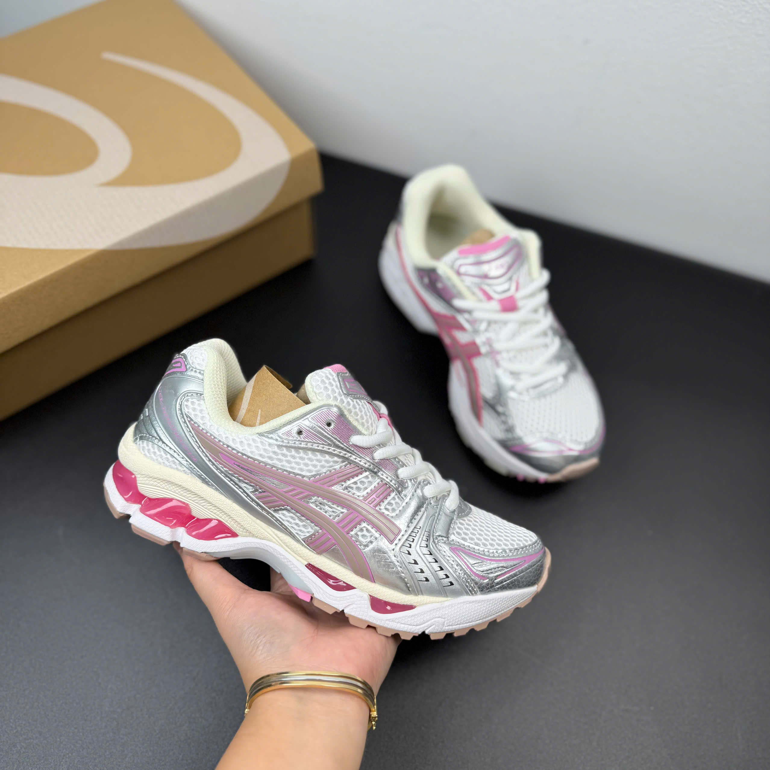 asic kayano hồng