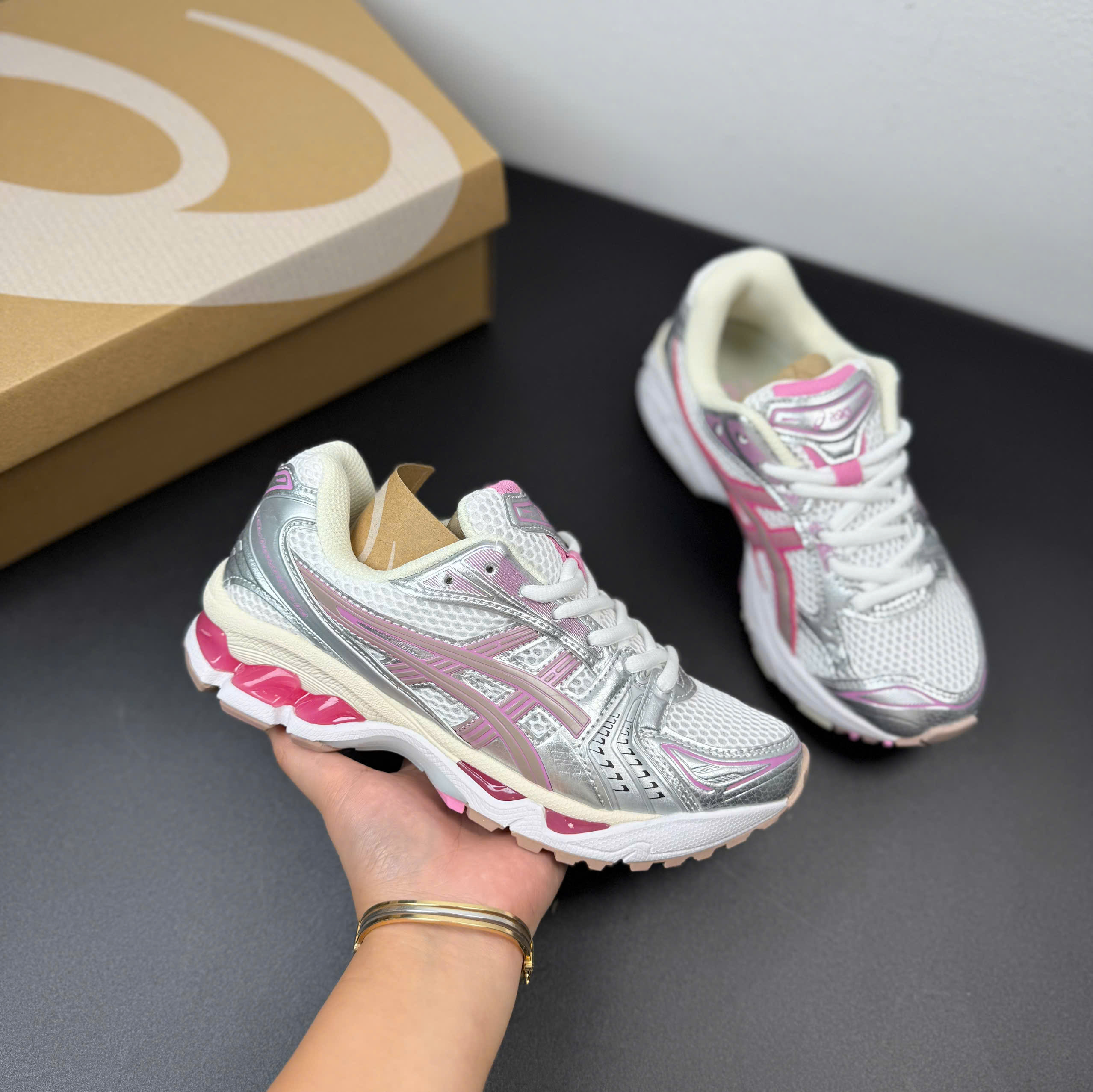 asic kayano hồng