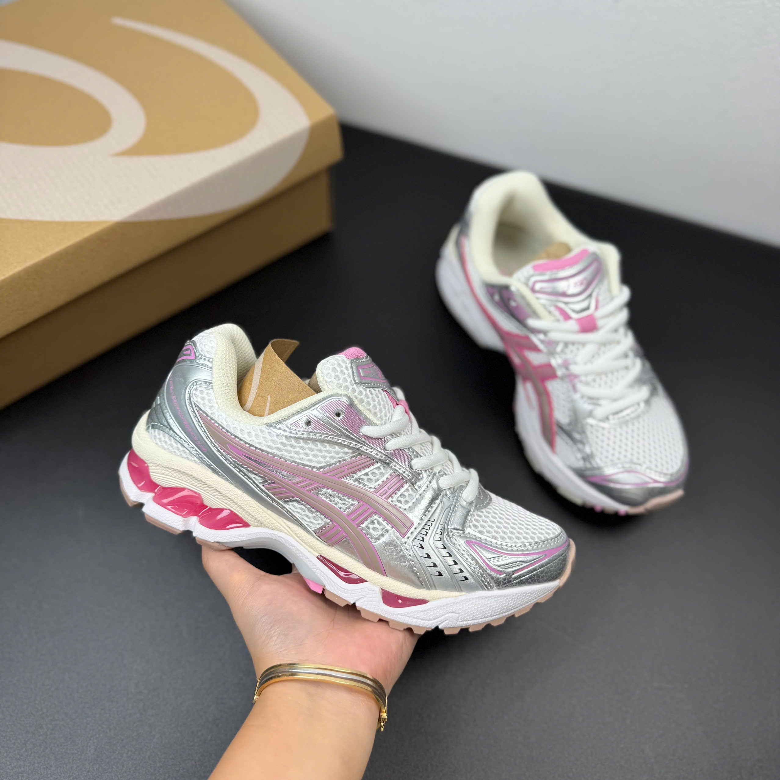asic kayano hồng