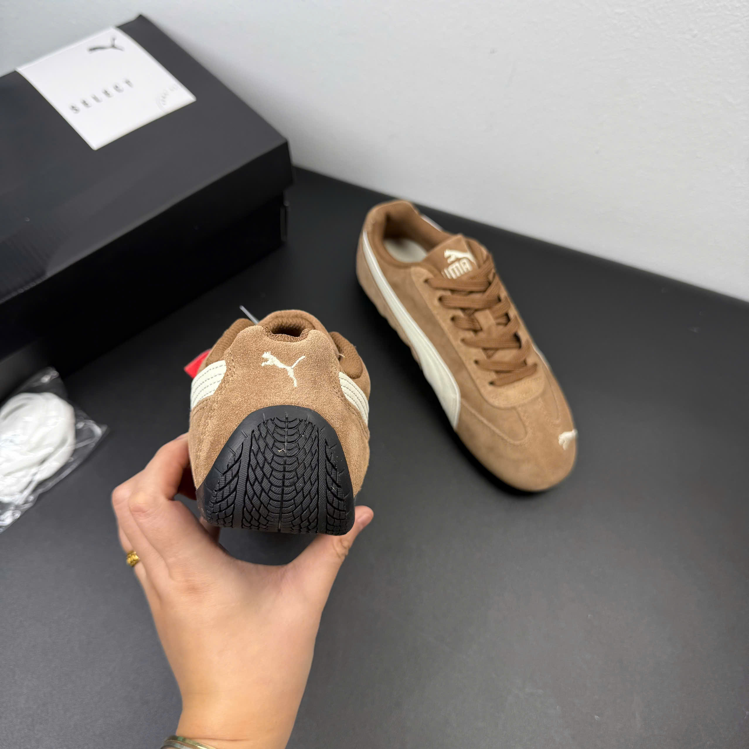 puma speedcat nâu bò