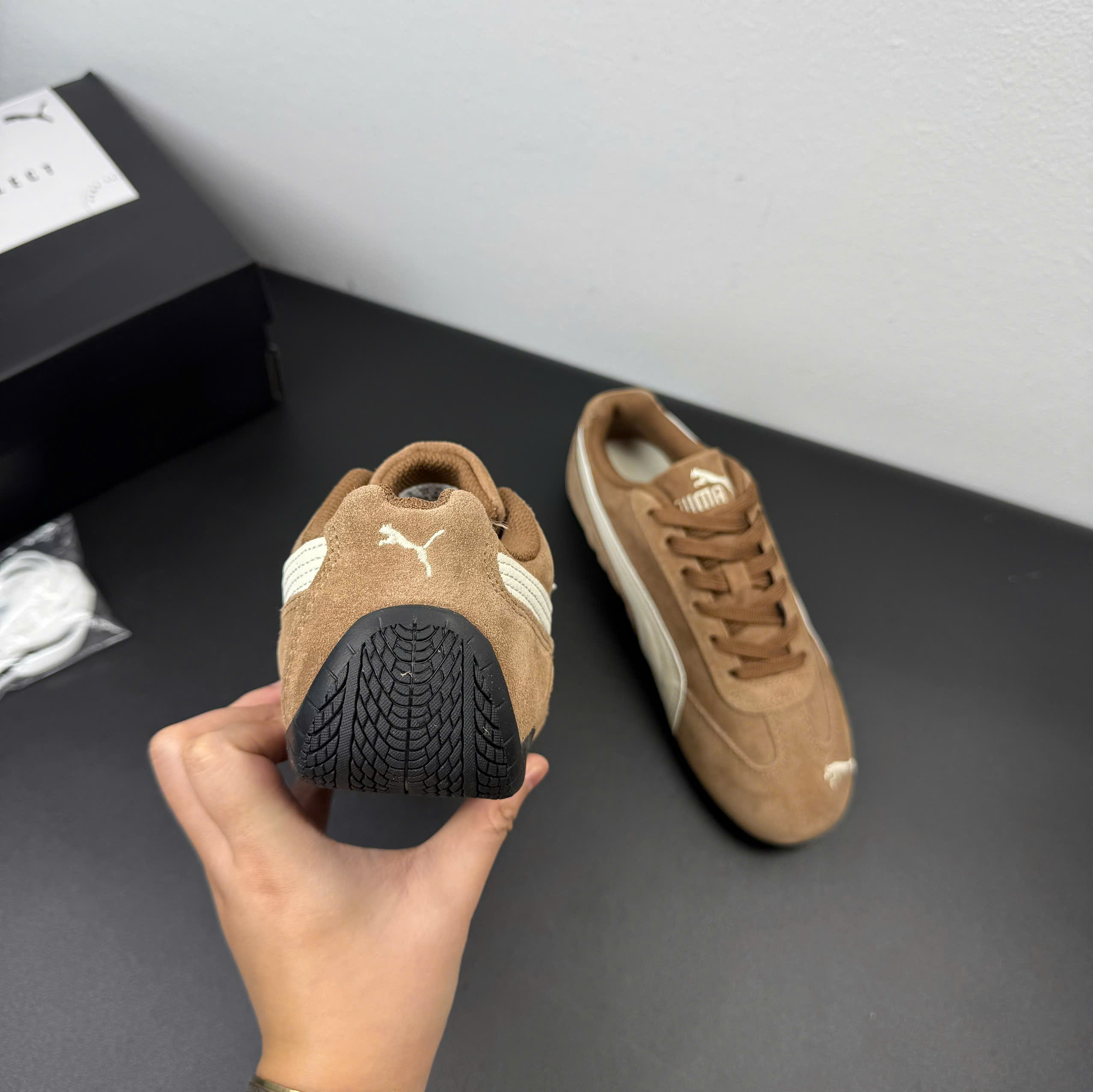 puma speedcat nâu bò