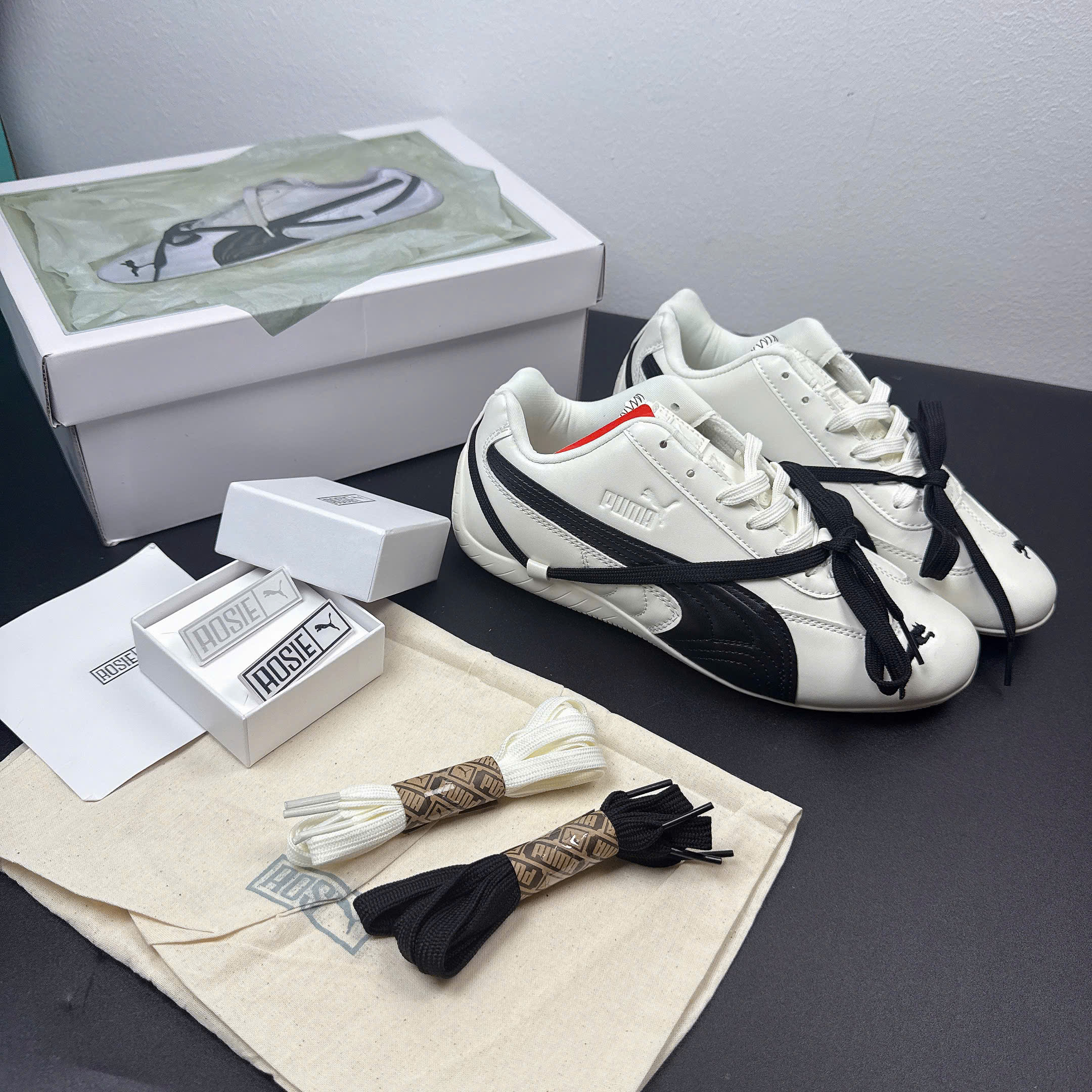 puma speedcat rosie trắng