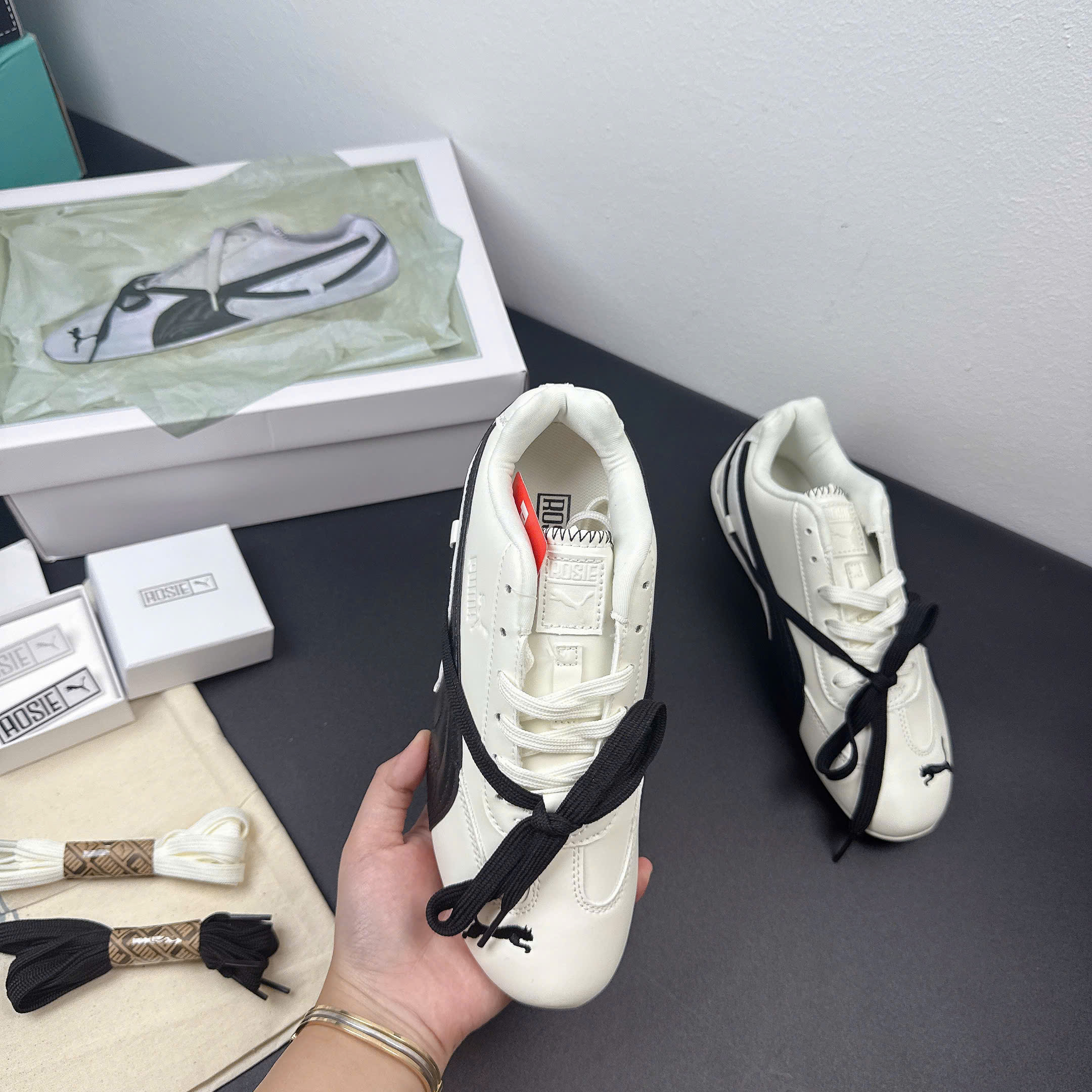 puma speedcat rosie trắng