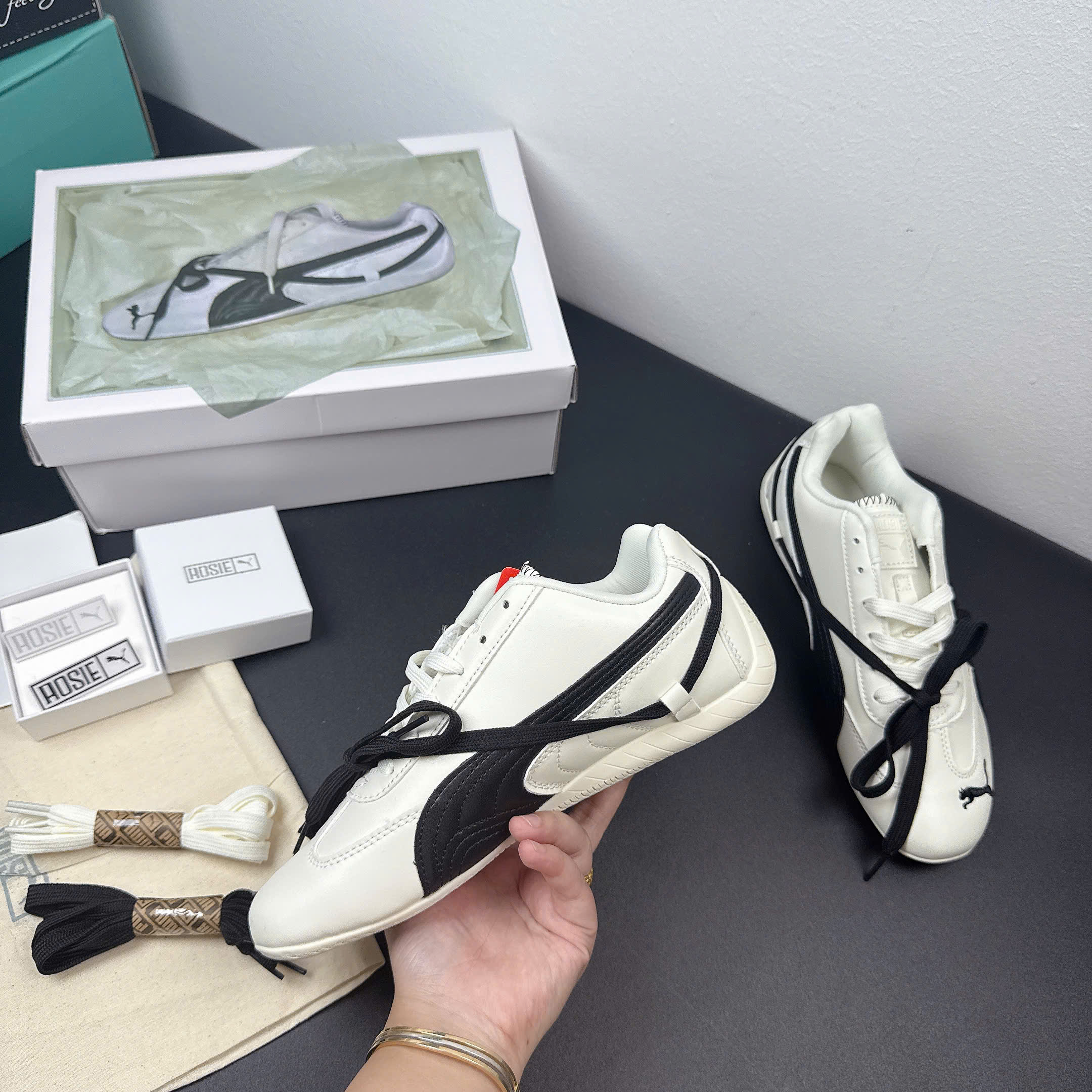 puma speedcat rosie trắng