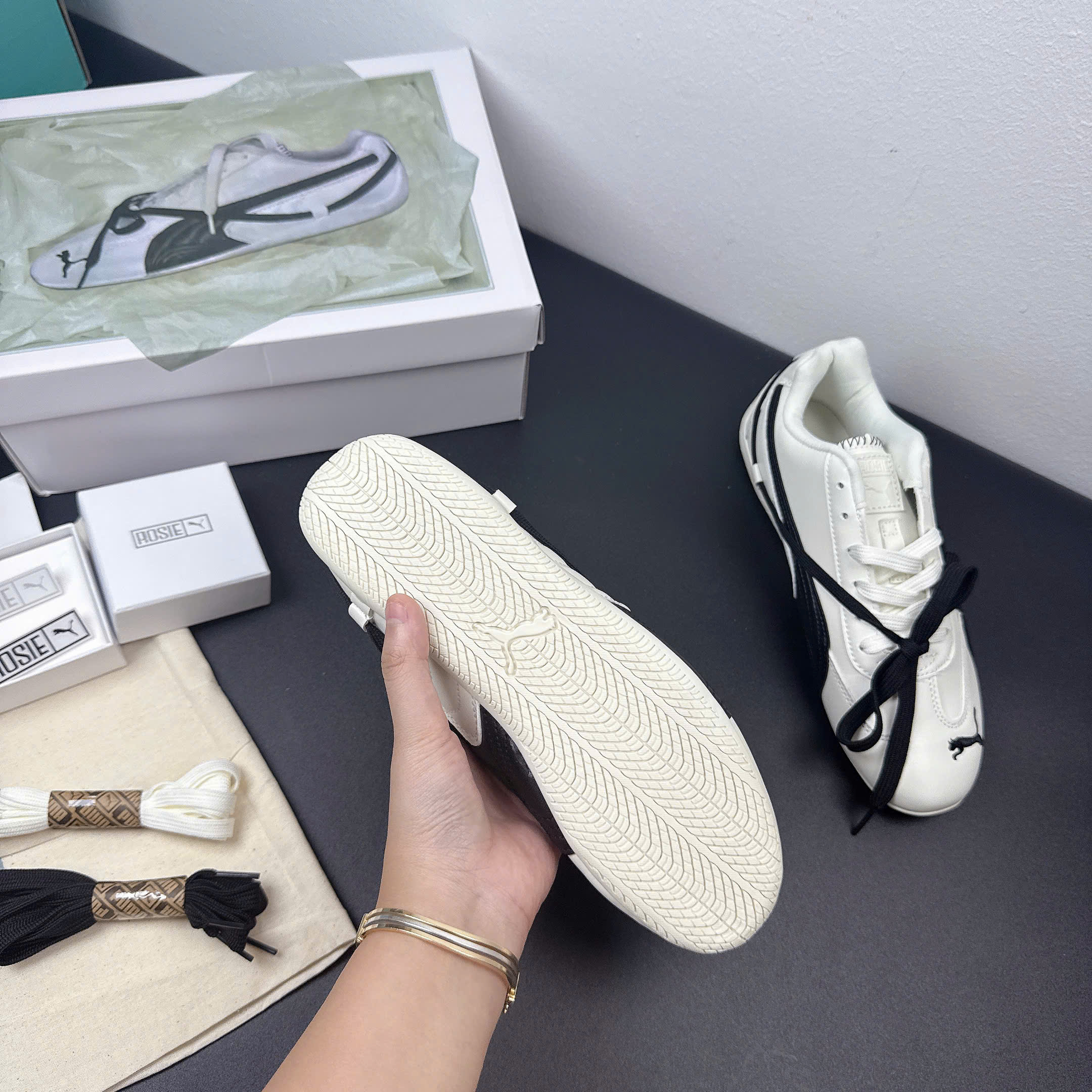 puma speedcat rosie trắng