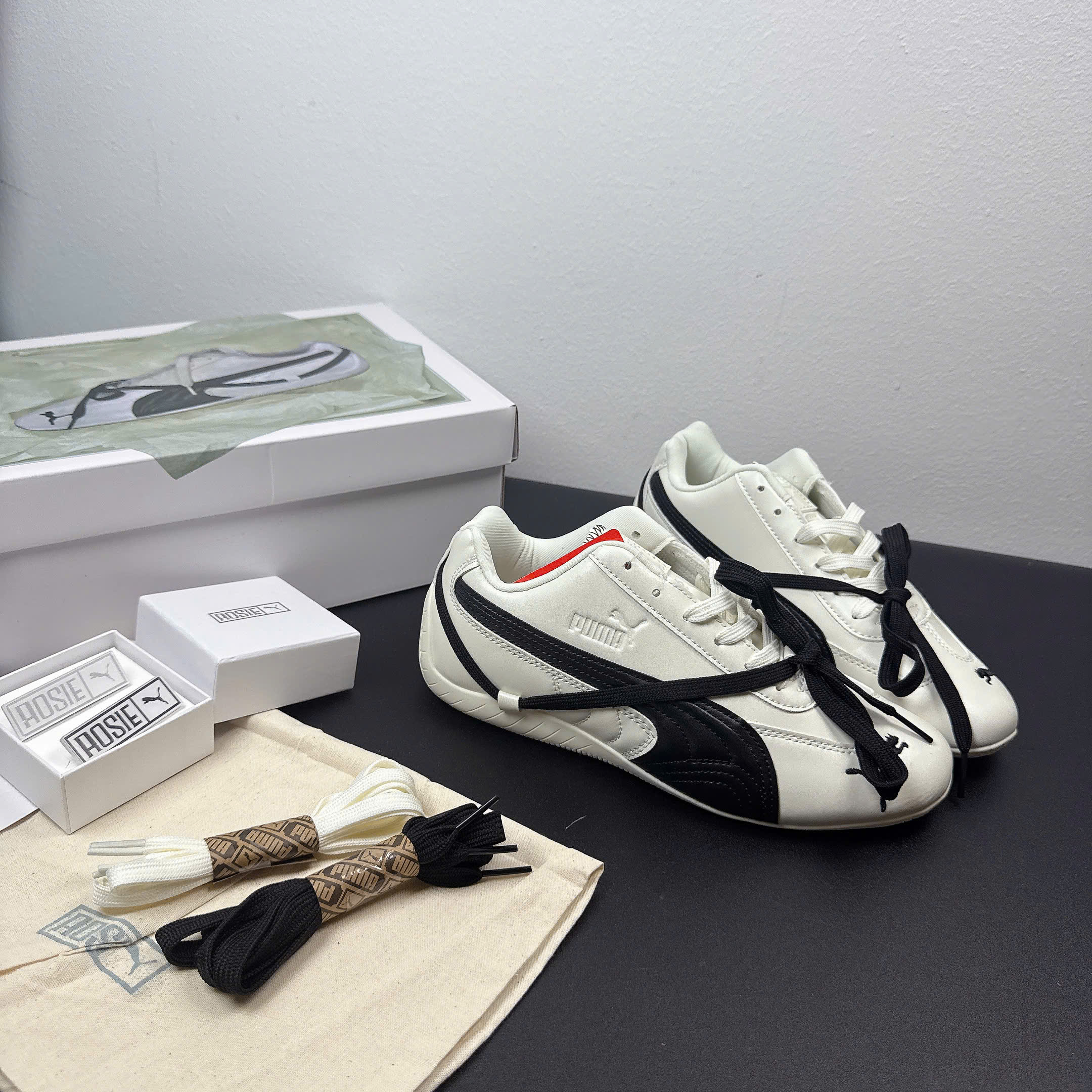 puma speedcat rosie trắng