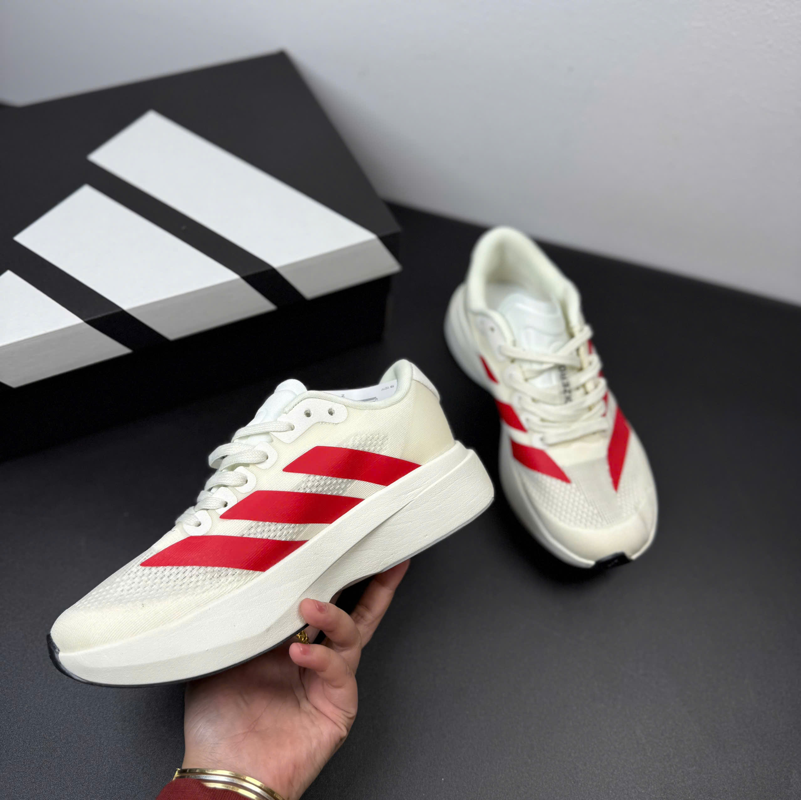 adizero evo trắng đỏ