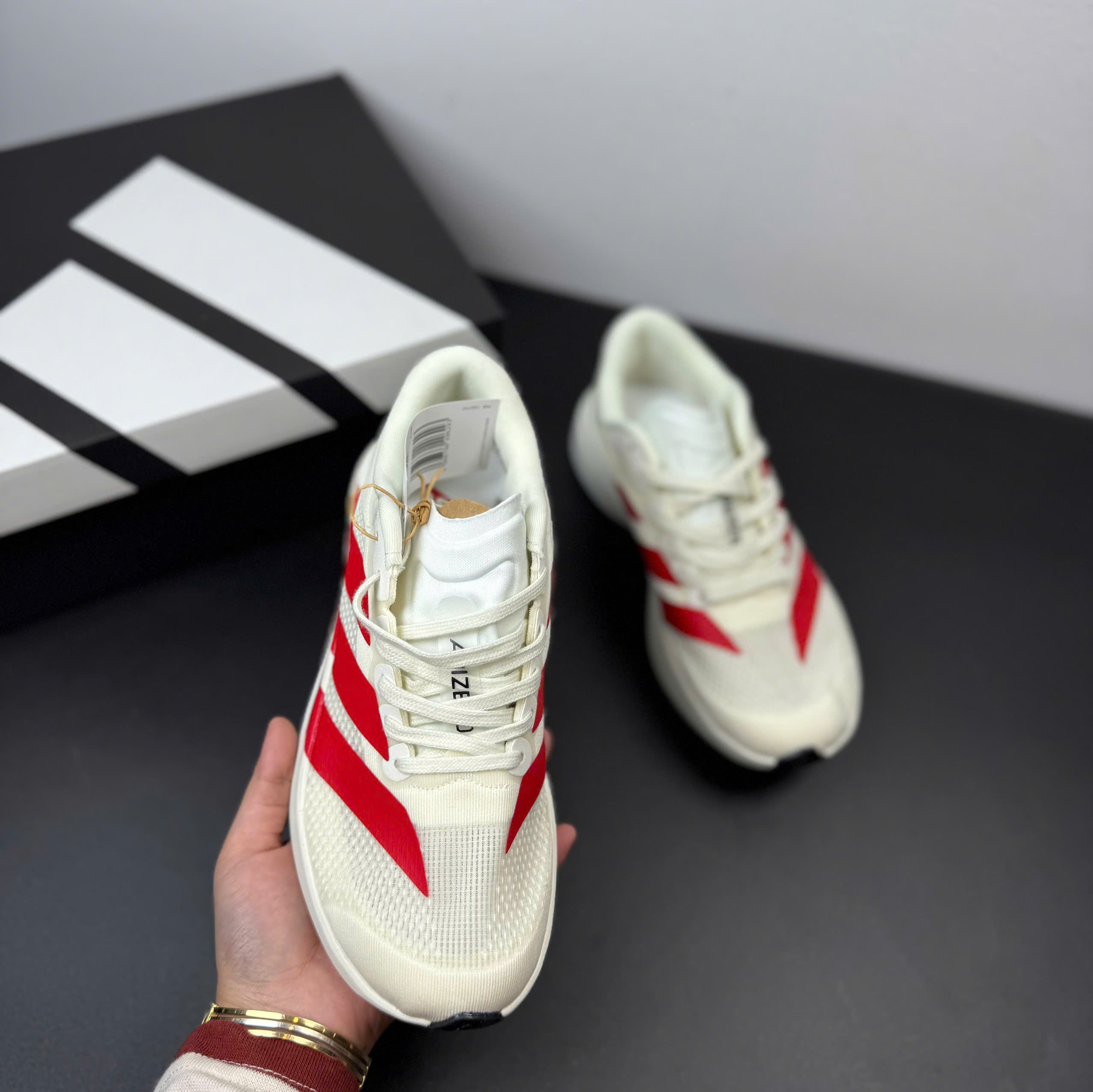 adizero evo trắng đỏ