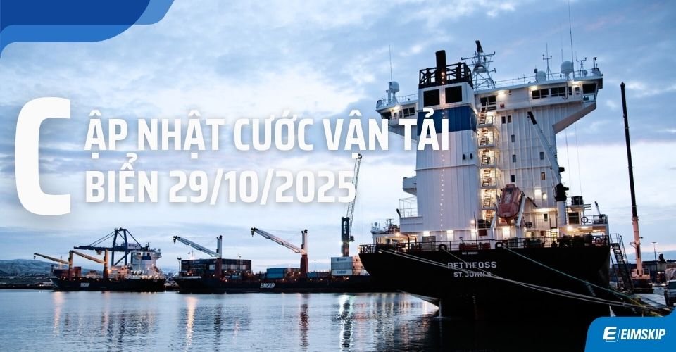 Tin tức vận tải biển ngày 29/10/2025: Giá cước container tiếp tục tăng