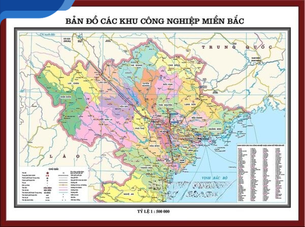 Bản đồ khu công nghiệp miền Bắc