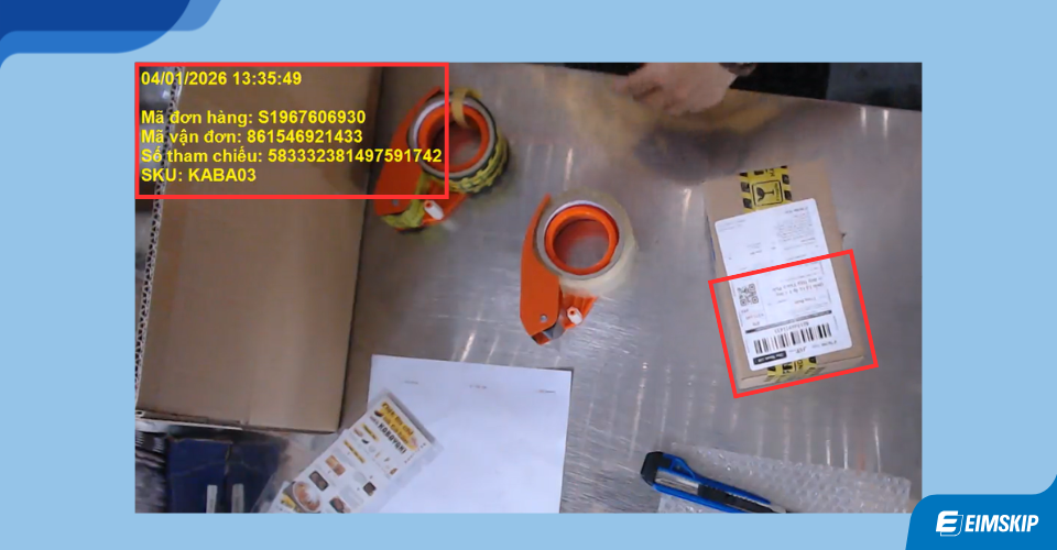 Bằng chứng đóng gói - dich vụ Fulfillment Eimskip