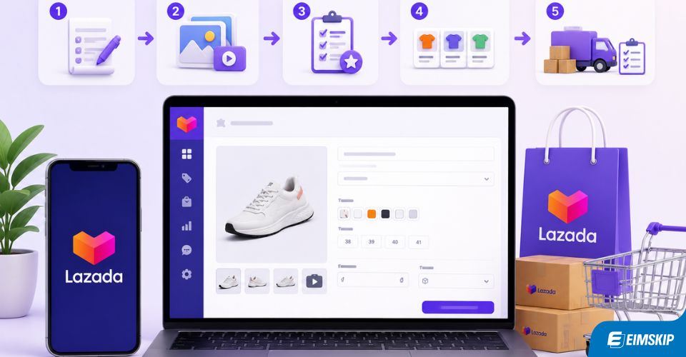  Cách đăng sản phẩm lên Lazada