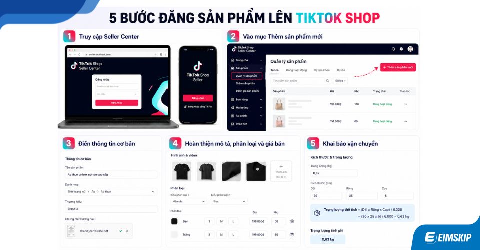 Cách Đăng Sản Phẩm Lên Tiktok Shop