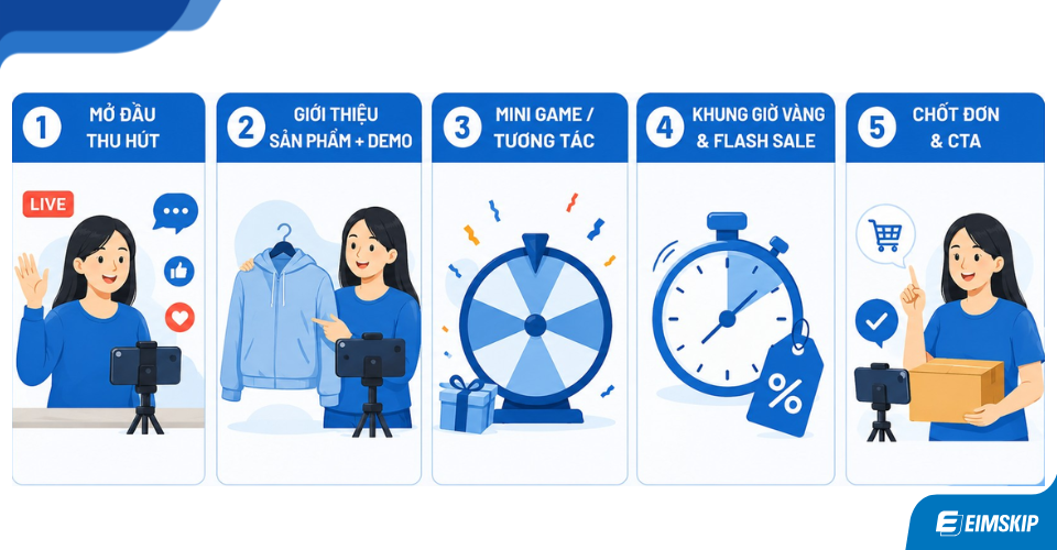 Công thức livestream bán hàng hiệu quả