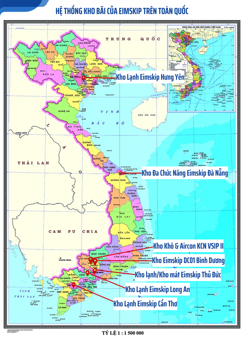 HỆ THỐNG KHO BÃI CỦA EIMSKIP TRÊN TOÀN QUỐC