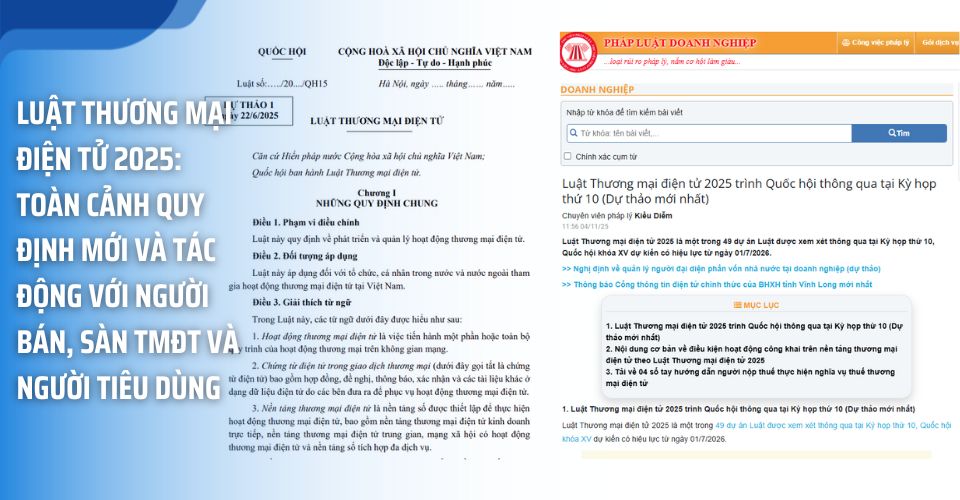 Luật Thương mại điện tử 2025 được Quốc hội thông qua