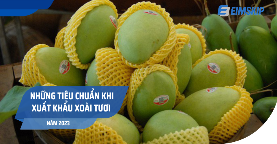 Những tiêu chuẩn xuất khẩu xoài tươi năm 2023