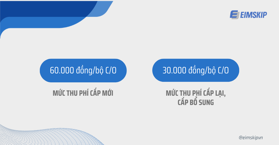 phí c/o Thông tư số 74/2022/TT-BTC