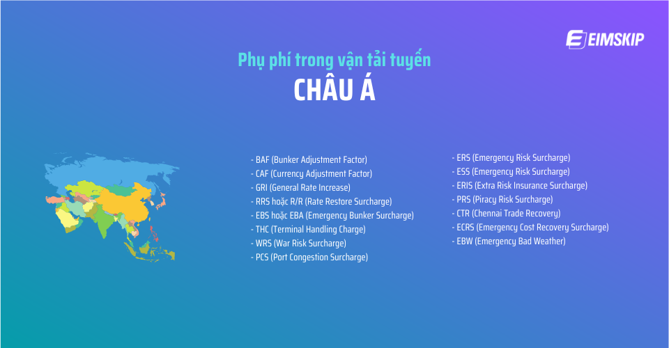 Phụ phí tuyến châu Á