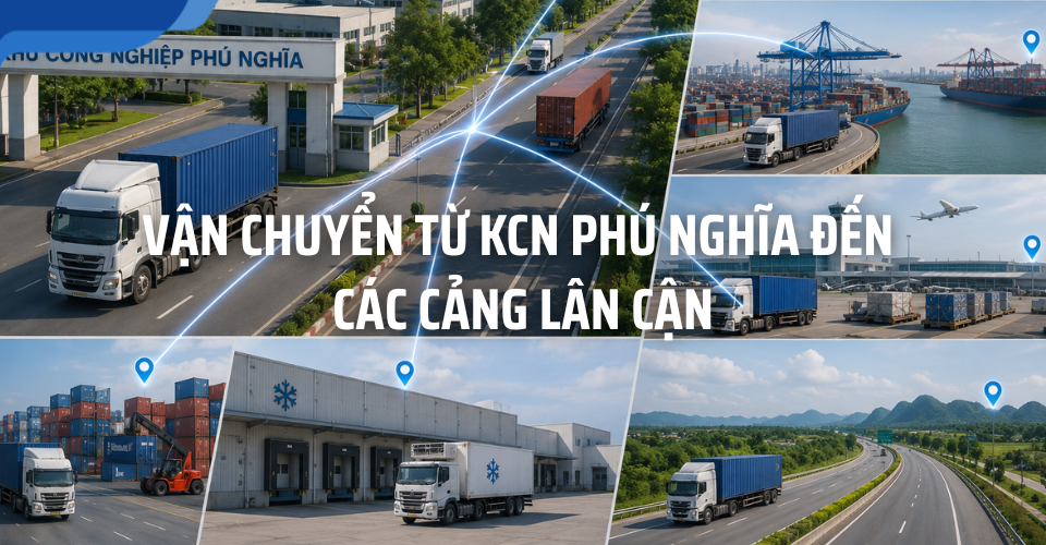 Vận chuyển từ KCN Phú Nghĩa đến cảng lân cận