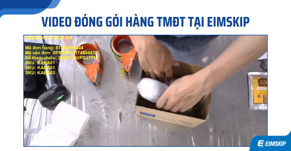Video đóng gói hàng TMĐT tại Eimskip