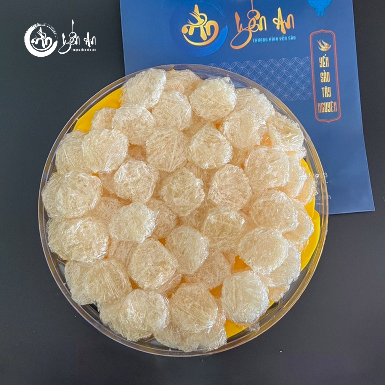 [Yến An Tặng Đường] - Yến Tinh Chế - Xơ Mướp Viên loại 100g tặng Đường thốt nốt 150g