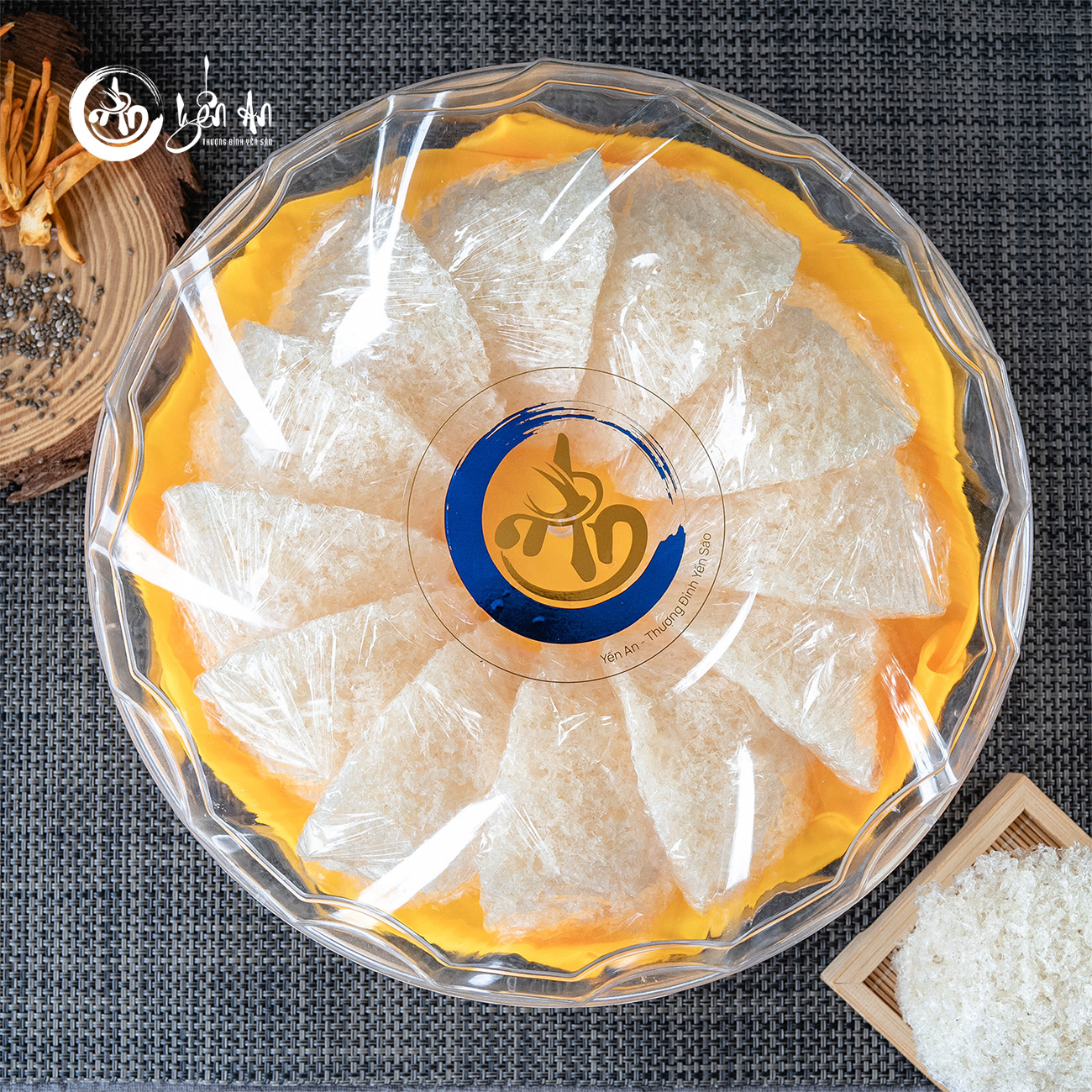 [Yến An Tặng Đường] - Yến Tinh Chế - Xơ Mướp Tổ loại 100g tặng Đường thốt nốt 150g