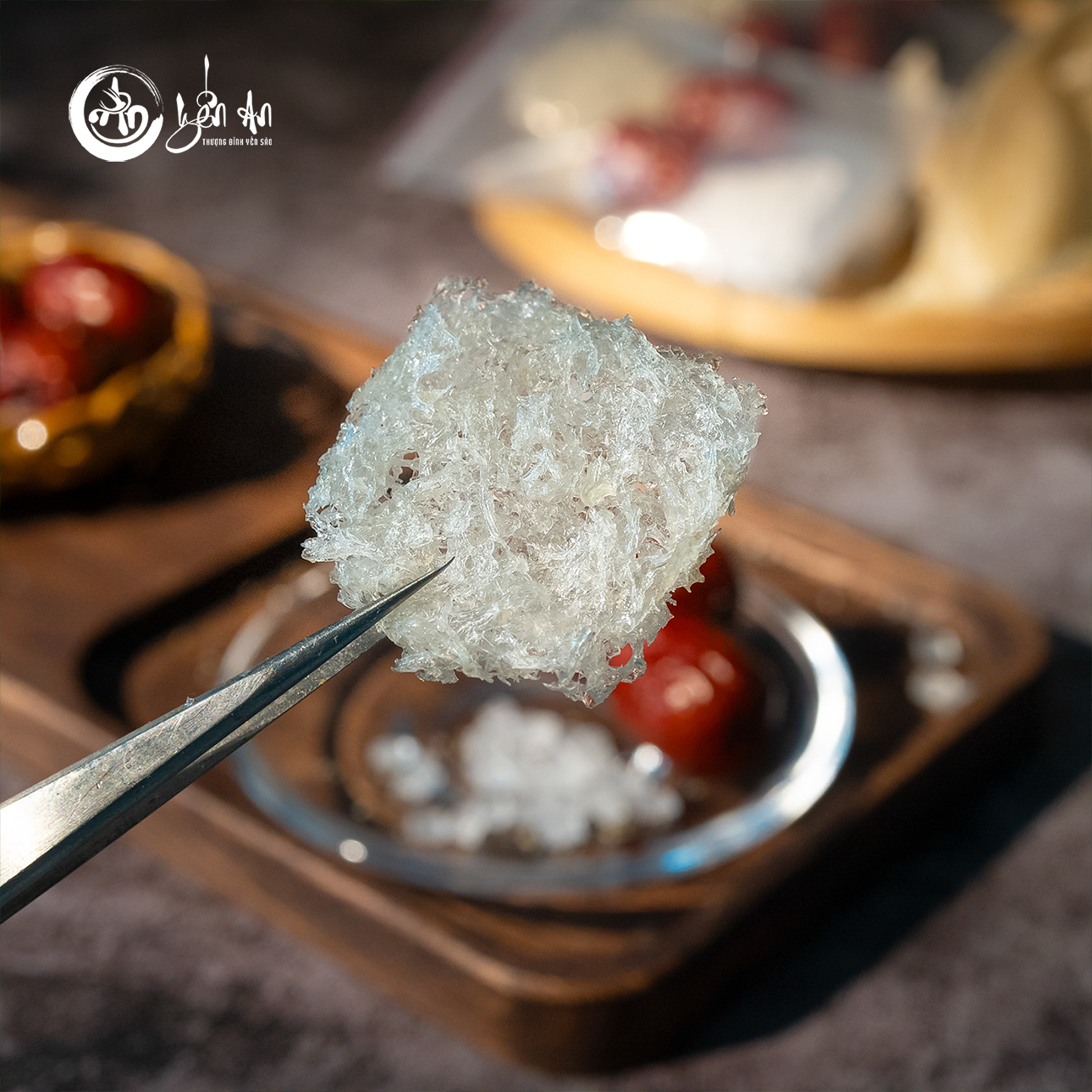 [Yến An Tặng Đường] - Yến Tinh Chế - Xơ Mướp Viên loại 100g tặng Đường thốt nốt 150g