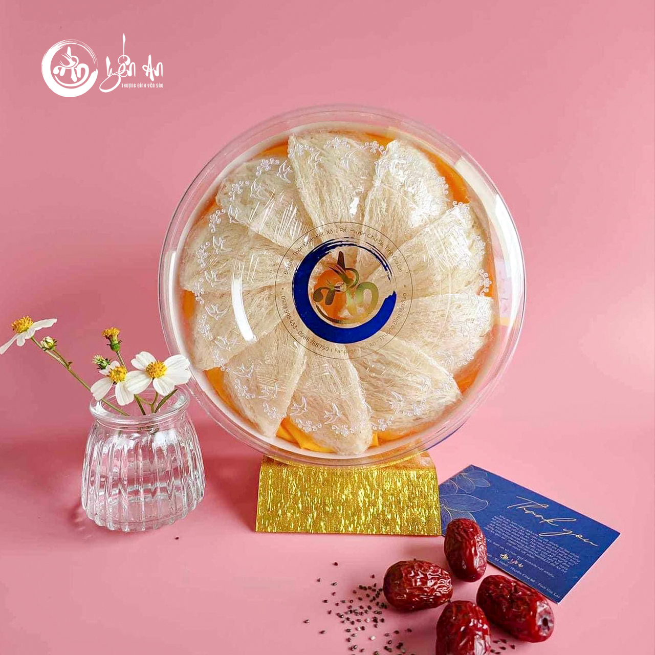 [Yến An Tặng Đường] - Yến tinh chế đặc biệt VIP loại 100g tặng Đường thốt nốt 150g