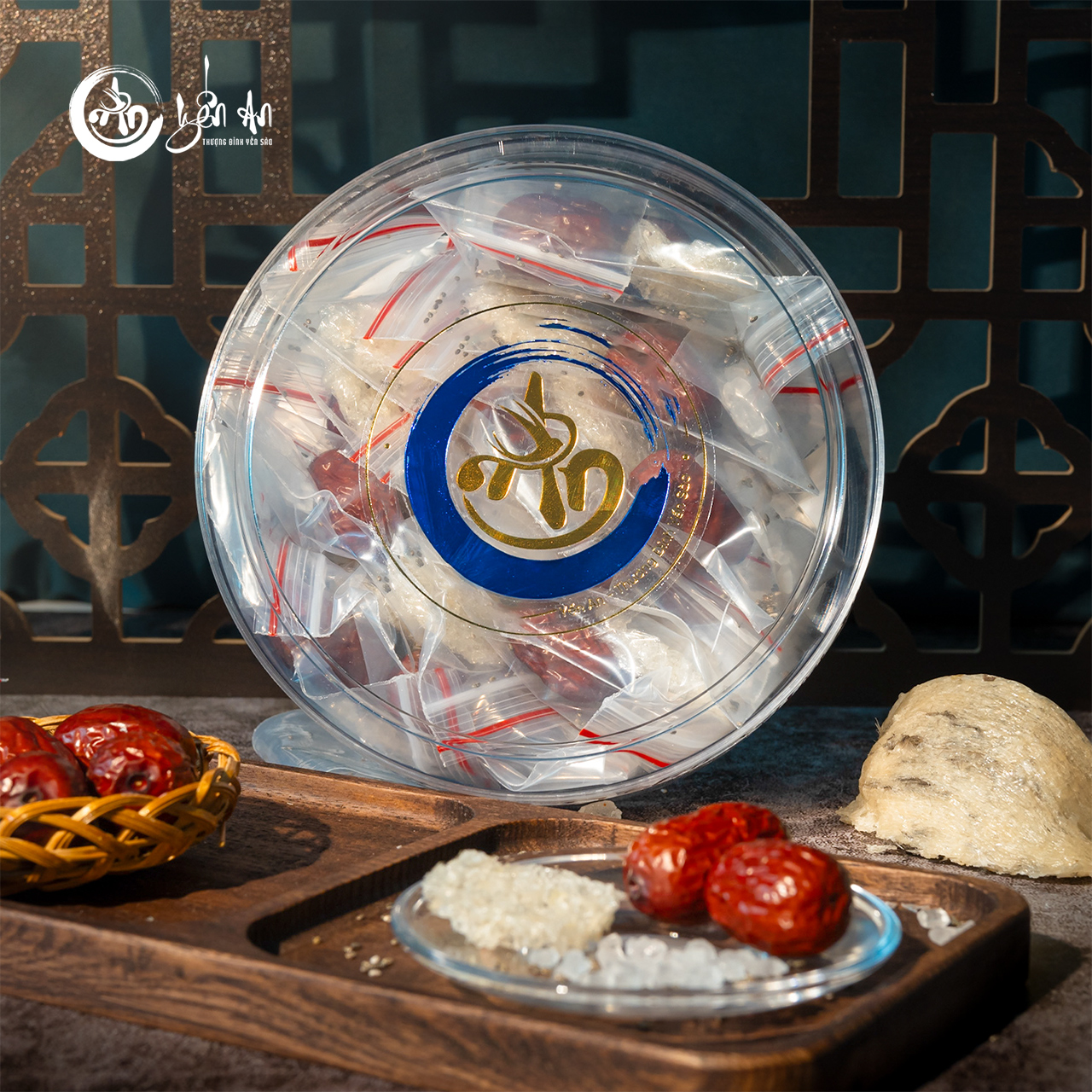 [Yến An Tặng Đường] - Yến Tinh Chế - Xơ Mướp Viên loại 100g tặng Đường thốt nốt 150g