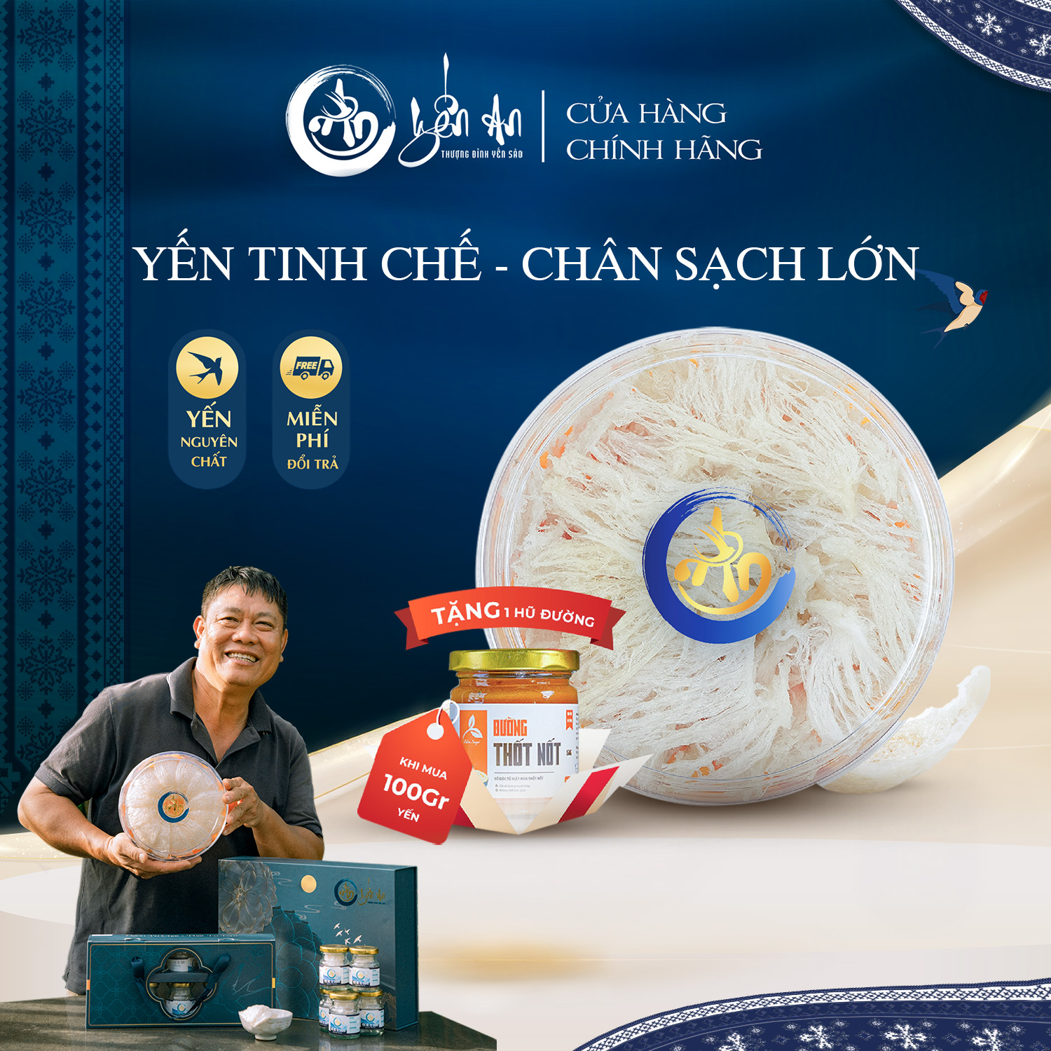 [Yến An] - Yến Tinh Chế - Chân Sạch Lớn