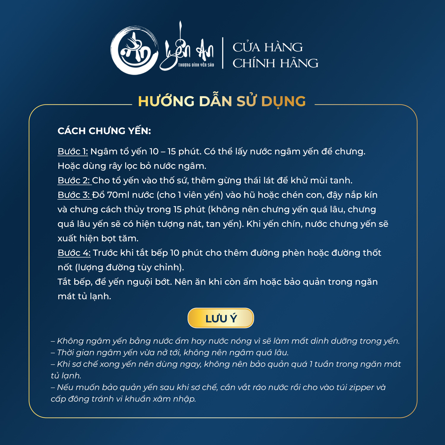 [Yến An] - Yến Tinh Chế - Xơ Mướp Viên