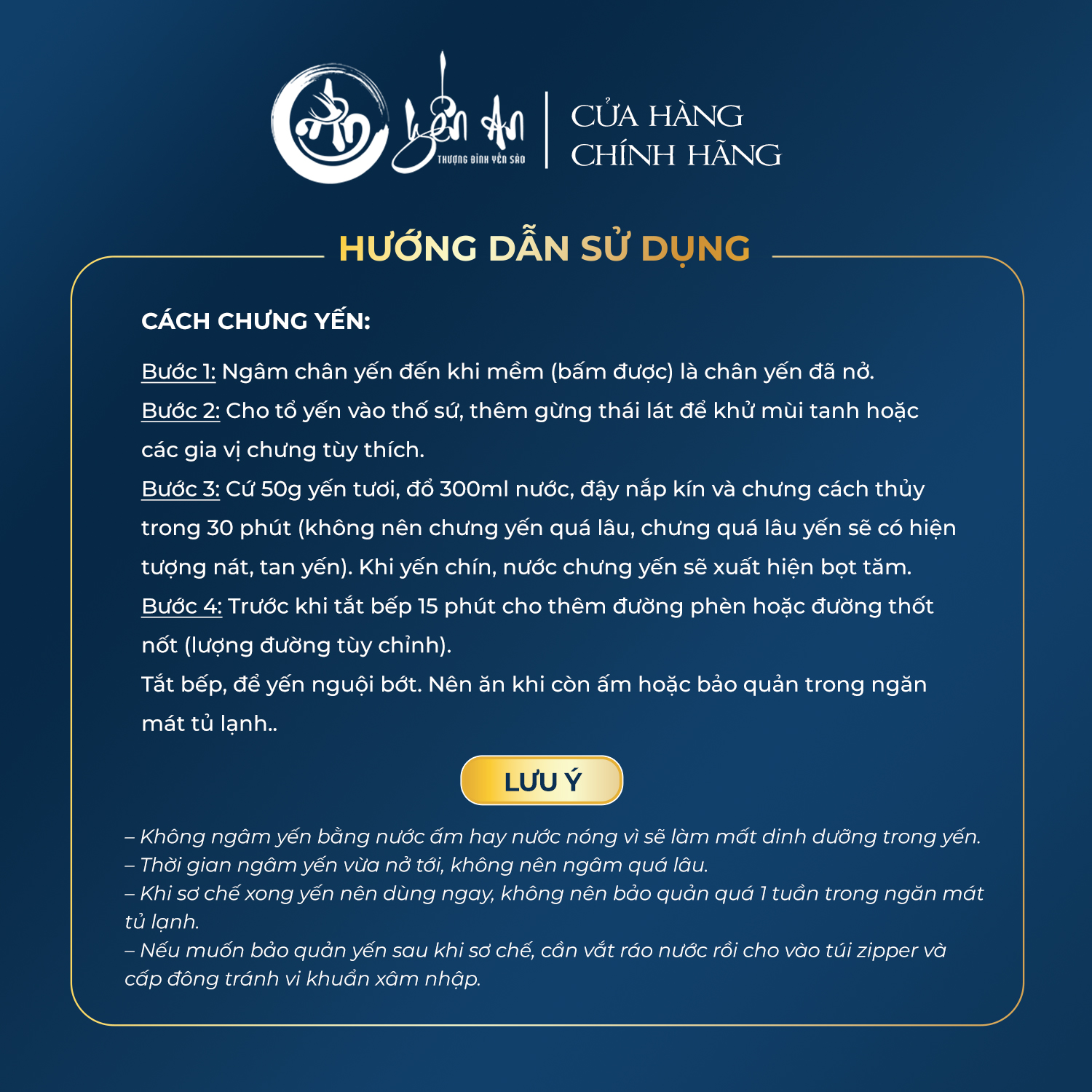 [Yến An] - Yến Tinh Chế - Chân Sạch Lớn