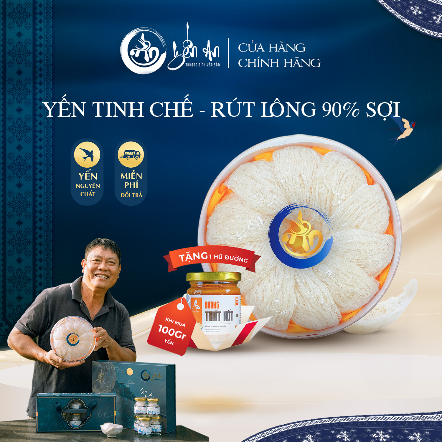 [Yến An] - Yến Tinh Chế - Rút Lông 90% Sợi