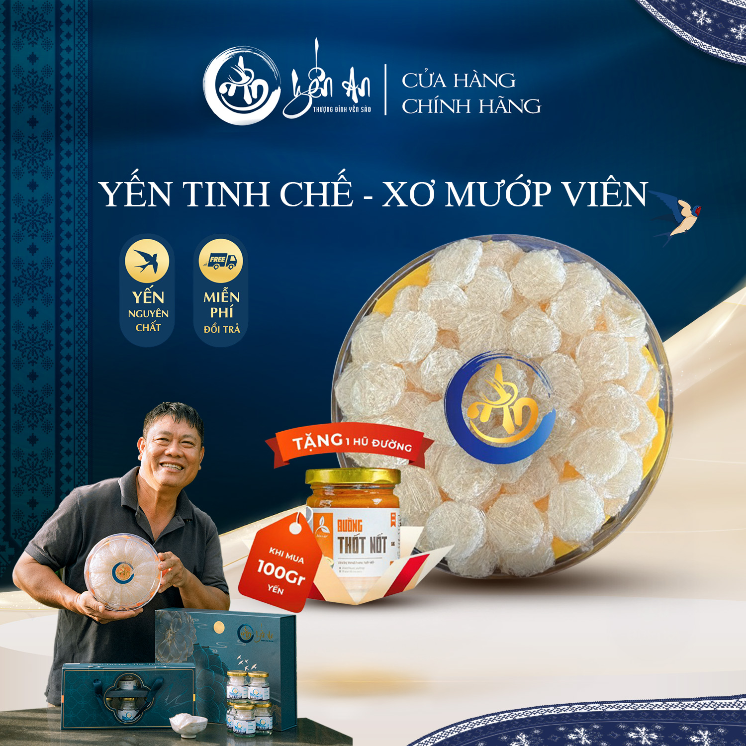 [Yến An] - Yến Tinh Chế - Xơ Mướp Viên
