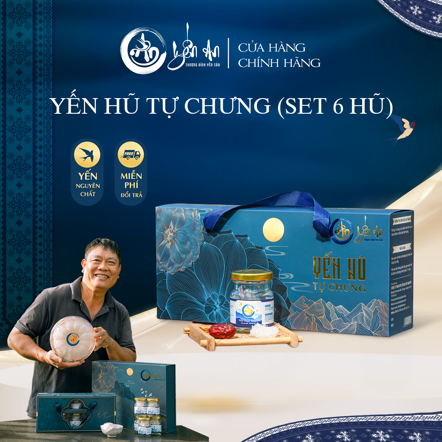 [Yến An] - Set Hũ Yến Tự Chưng