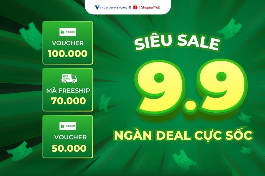 VITAMIN50 - NHẬP MÃ GIẢM 50K KHI SĂN SALE 09.09