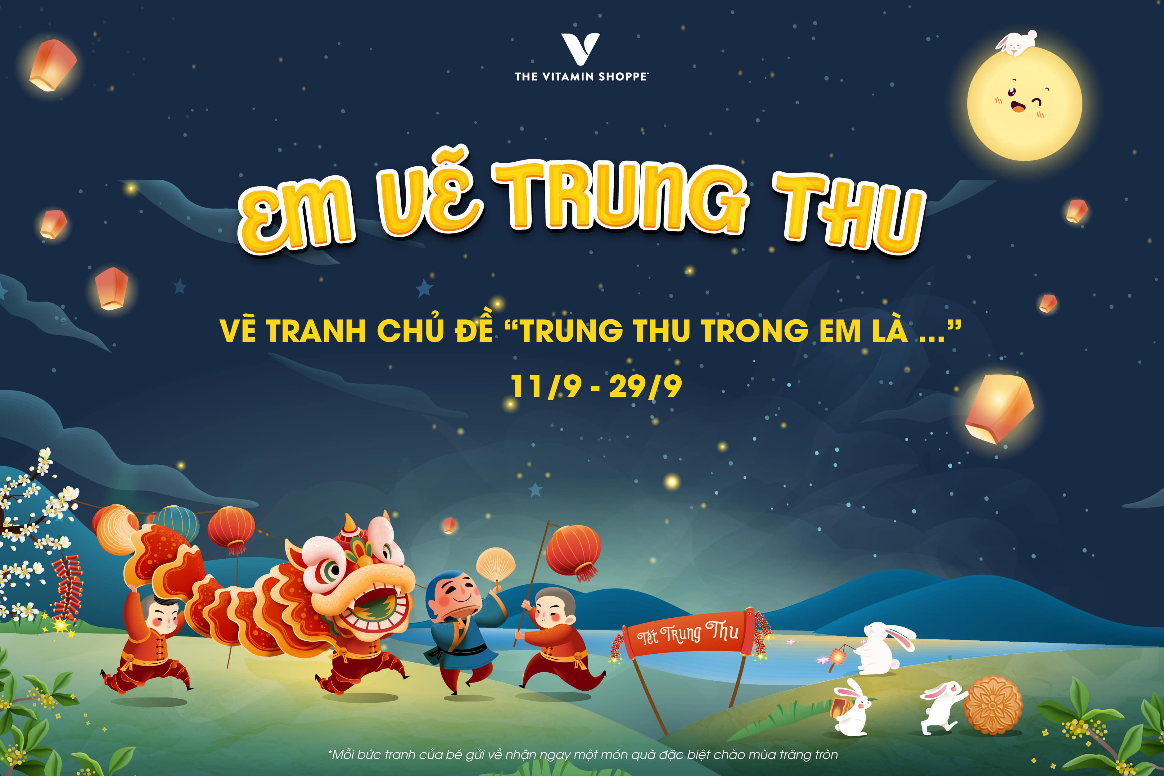 Thể lệ chương trình Em vẽ trung thu - Vẽ tranh chủ đề 
