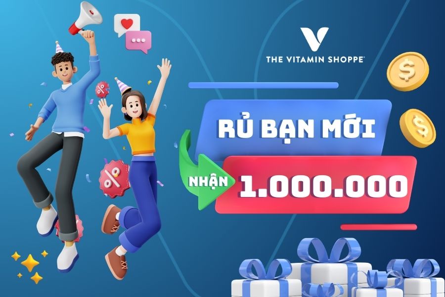 Vitamin Shoppe Rewards - Phần quà 1 triệu dành riêng cho 