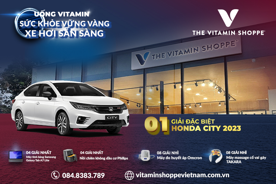 Thể lệ chương trình Uống Vitamin Sức khỏe vững vàng - Xe hơi sẵn sàng