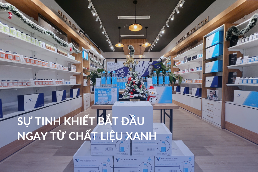 Sự tinh khiết bắt đầu ngay từ chất liệu xanh