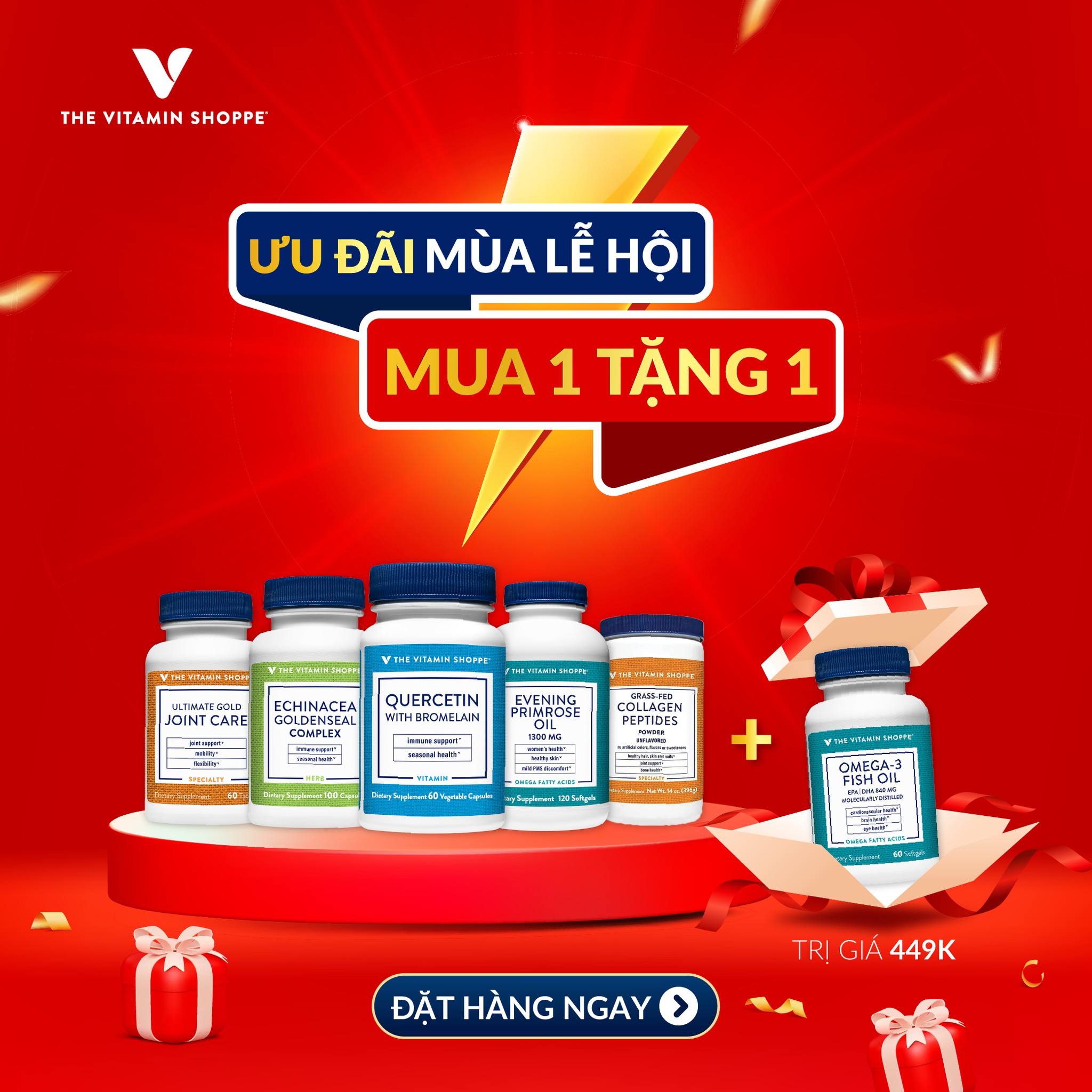 TƯNG BỪNG ƯU ĐÃI MÙA LỄ HỘI MUA 1 TẶNG 1