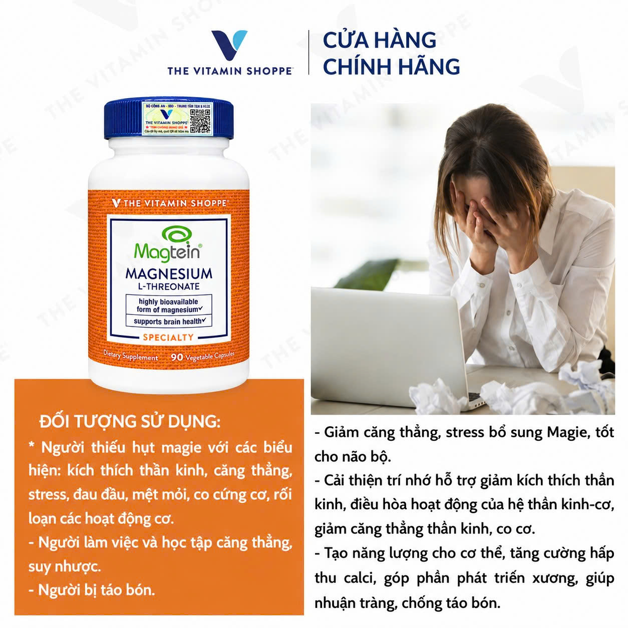 Thực phẩm bảo vệ sức khỏe MAGNESIUM THREONATE