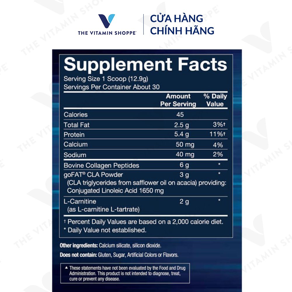 CLA CARNITINE COLLAGEN UNFLAVORED