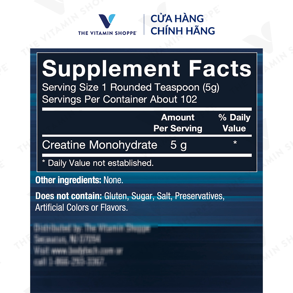 100% PURE CREATINE MONOHYDRATE