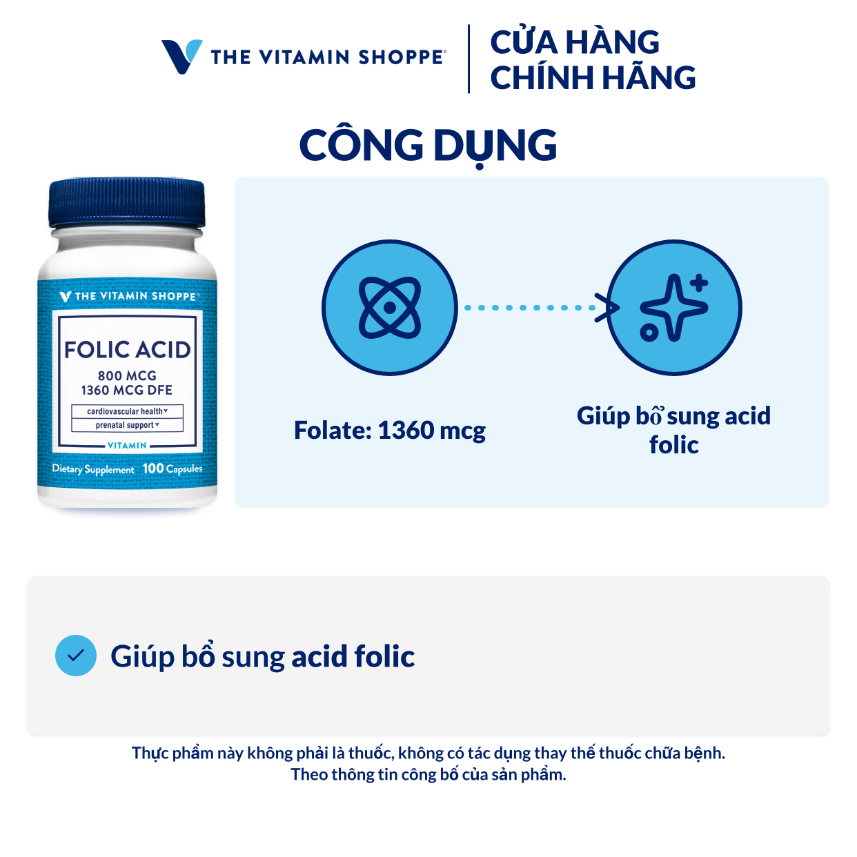 Thực phẩm bảo vệ sức khỏe FOLIC ACID